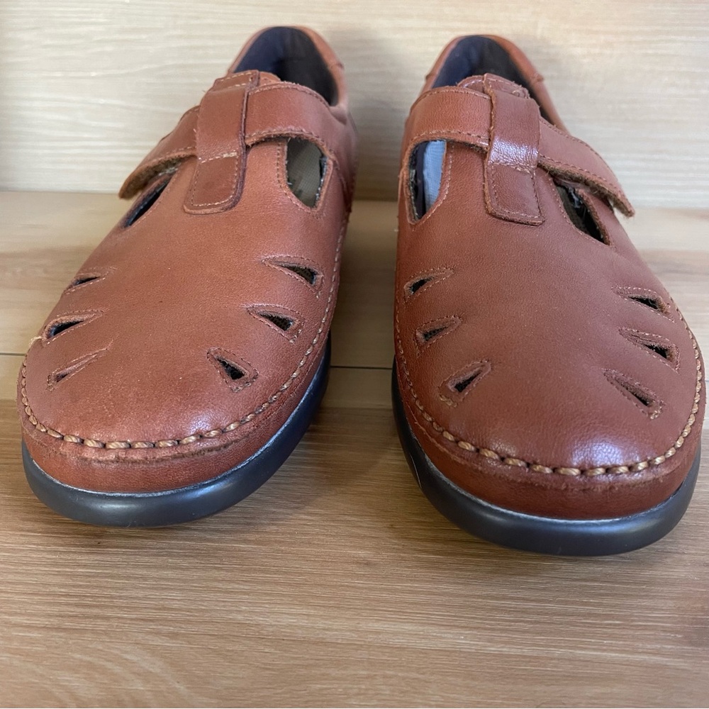 SAS Brown Leather Flats